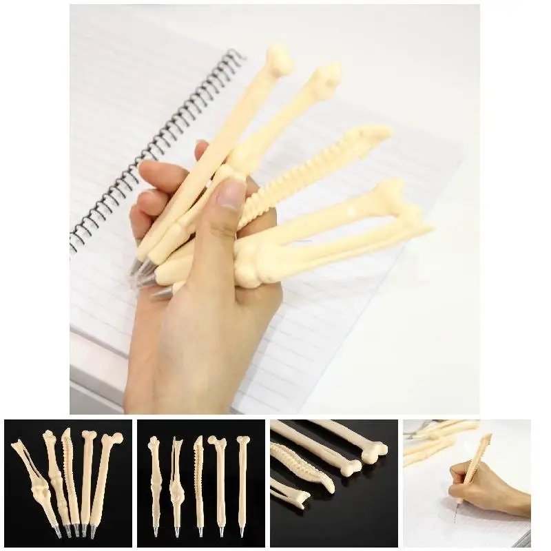 Writing Supplies 5Pcs Creative Bone Shape Ballpoint Pens New Gift Home Decoration School Office Stationery DC156 | Дом и сад