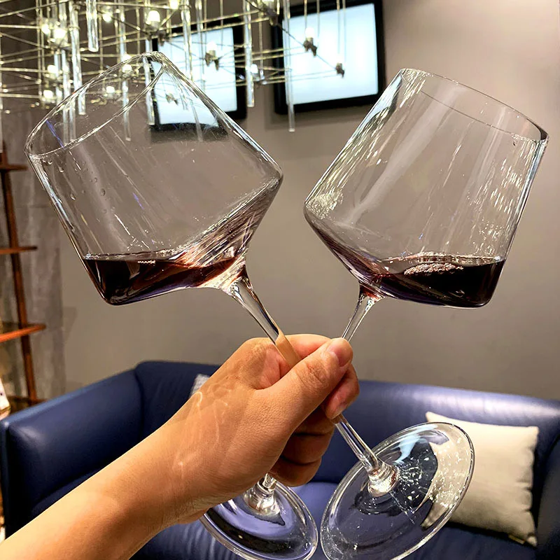 2pcs 580ml Европейский 1 набор, Хрустальное стекло, бокалы для вина, бокалы для шампанского, бокалы, бокалы для вина большой емкости, бокалы для вина на свадьбу, день рождения, Подарочная коробка, набор, посуда для напитков - Цвет: 2pcs 580ml