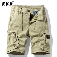 tactical military shorts men 2021 summer new fashion solid color casual brand short pants multi pocket cotton cargo shorts men