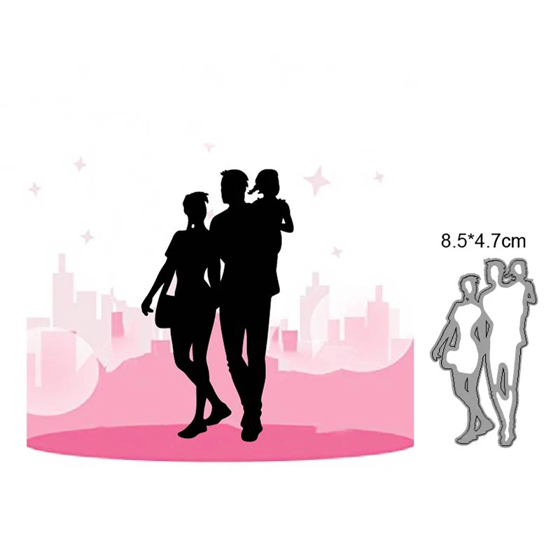 

Craft Dies Family Of Three Metal Cutting Dies Cut Die Mold Decoration Scrapbooking Dies Knife Mould Blade Punch Stencils Dies