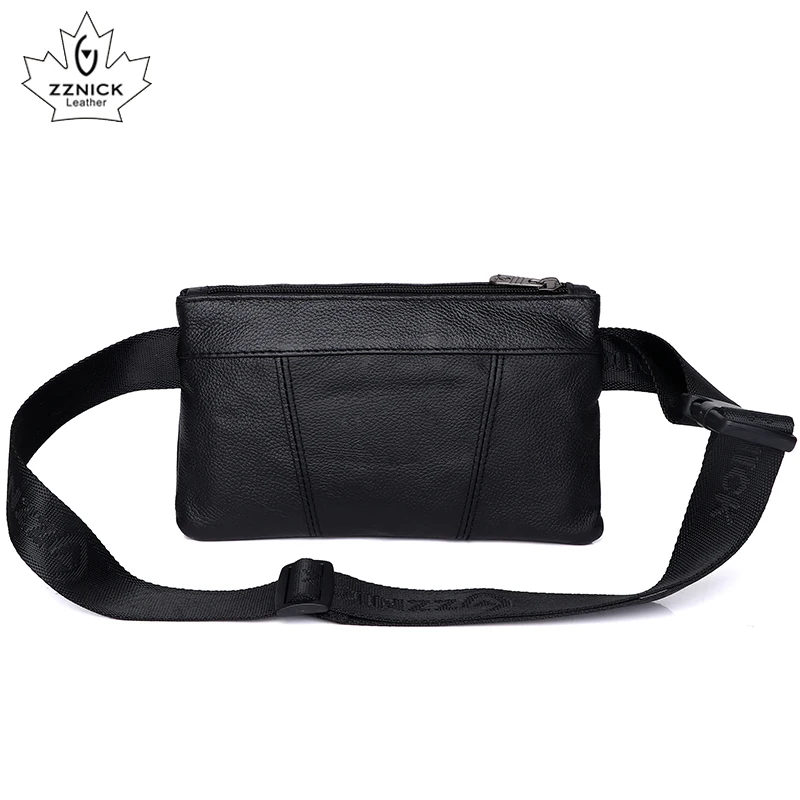 Поясная Сумка ZZNICK мужская из натуральной кожи забавная модная Роскошная