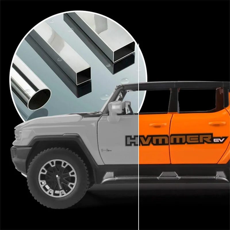 Новая модель автомобиля HUMMER EV из сплава в масштабе 1:24 Литые металлические
