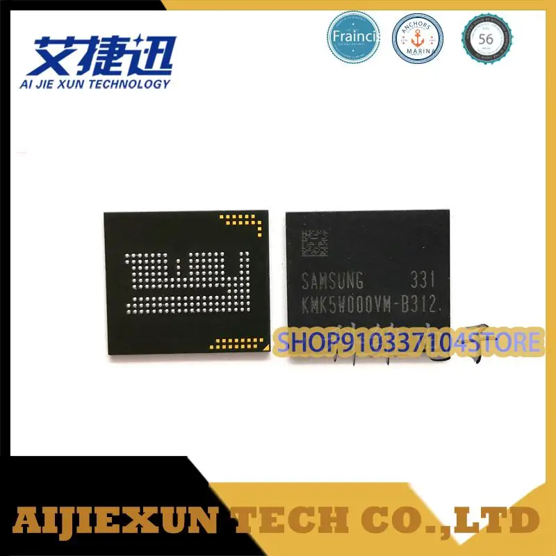 Новые и оригинальные микросхемы памяти 2 шт./лот KMK5W000VM-B312 32 + 8 162pin