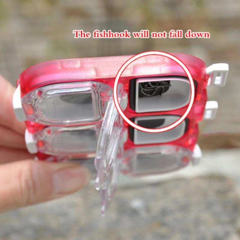 Рыболовные аксессуары коробка магнитная водонепроницаемая 6 сеток рыболовный