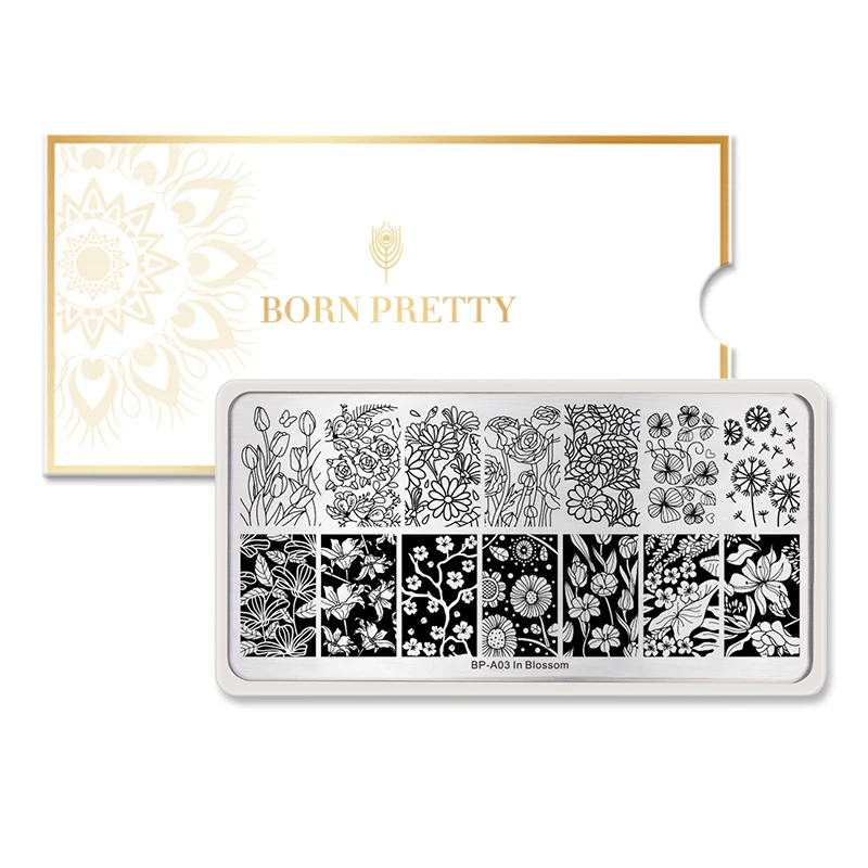 BORN PRETTY ногтей штамповки пластины 12*6 см Животные цветок растения шаблон дизайн ногтей штамп шаблон Лето нержавеющая сталь пластины