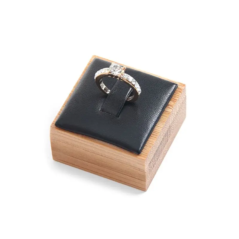 

Natural Bamboo Jewelry Ring Display Stand Holder Showcase Organizer Wedding Gift