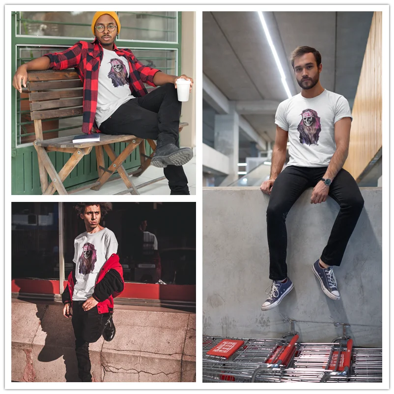 Axl розовая футболка из 100 хлопка с графическим рисунком Мужская короткими