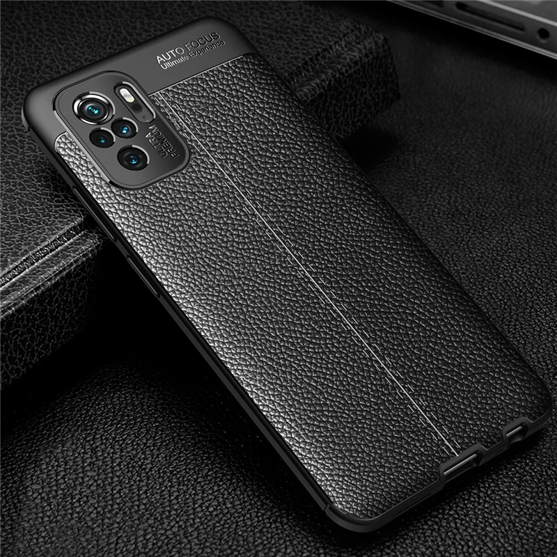 For Xiaomi Redmi Note 10 Case Bumper Silicone Leather Anti-knock Phone Cover For Redmi Note 10 Case For Redmi Note 10 10S 10Pro
