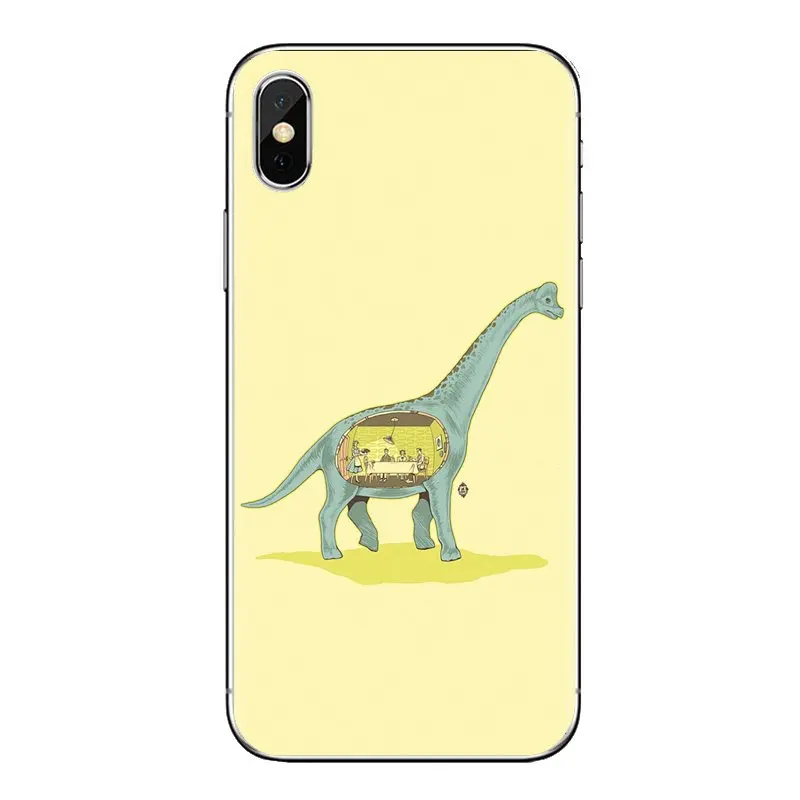 Soft Transparent Cases Covers For Samsung Galaxy J1 J2 J3 J4 J5 J6 J7 J8 Plus 2018 Prime 2015 2016 2017 kawaii Dinosaurs pattern |