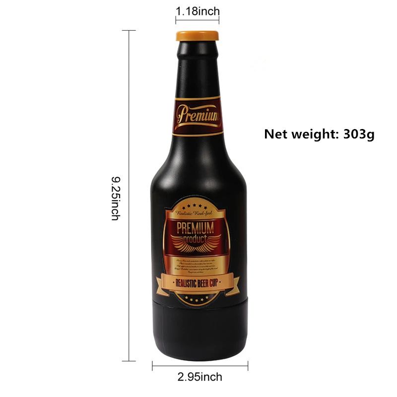 Мужской мастурбатор портативная для пивных бутылок киска мягкий оральный