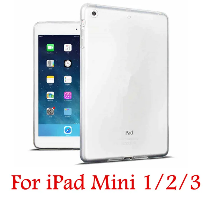 Mini 1 Прозрачная крышка для iPad 10,2 чехол прозрачная накладка на заднюю панель из силикона и ТПУ для iPad 9,7 Air 2/1 Pro 10,5 11 Mini 2/3/4/5 Капа - Цвет: Mini 1