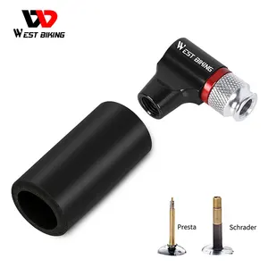 Насос велосипедный WEST BIKING, портативный, из алюминиевого сплава, для Schrader Presta, ручной мини-насос