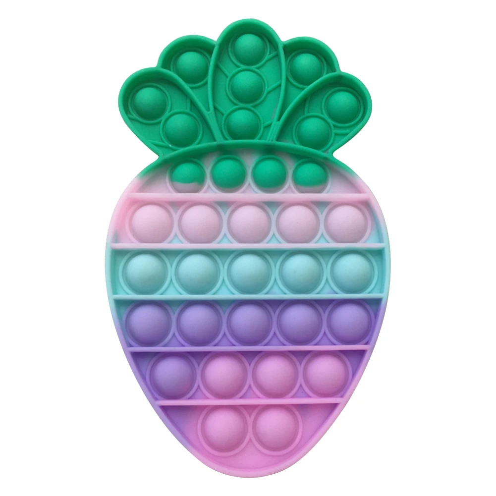 Игрушка пузырьковая сенсорная для детей и взрослых радужная силиконовая игрушка
