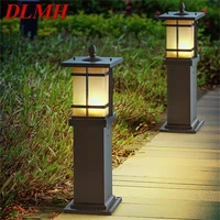dlmh outdoor retro lawn lamp lights classical waterproof home for villa garden decoration