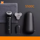 Триммер для бороды Xiaomi Mijia S500C 3 в 1, электробритва с 3 насадками для сухой и влажной уборки, портативный цифровой дисплей