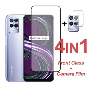 protective glass on realme 8s 5g 8pro full glue tempered glass screen protector realme gt c21 c21y c25s c25y 7 x7 camera film free global shipping