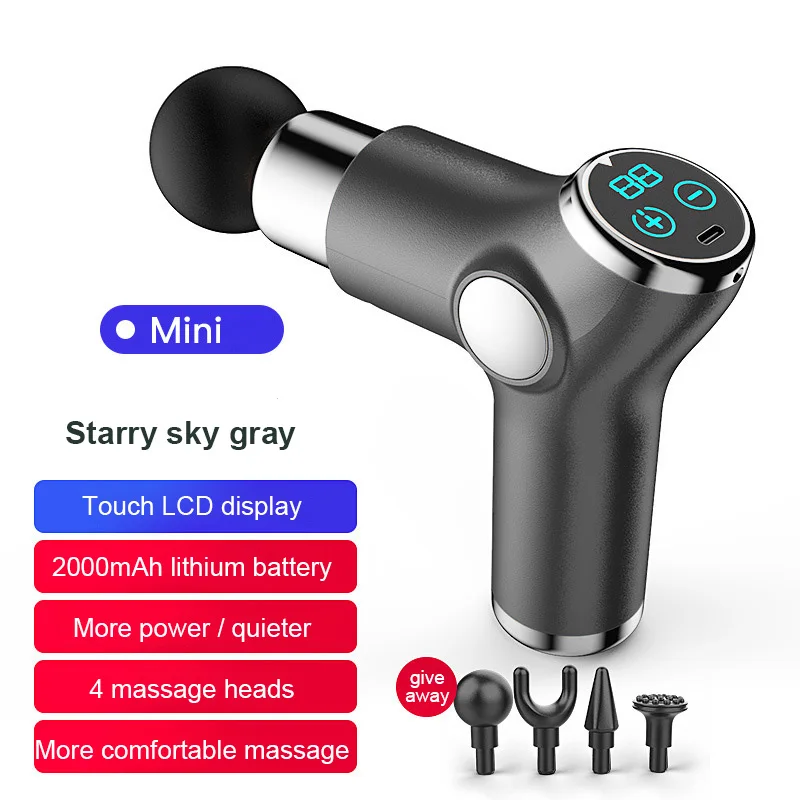 

Tissue Massage Gun Massager Deep Tissue Percussion Pain Relief Body Neck Muscle Massag Exercising Relaxation Fascia Gun