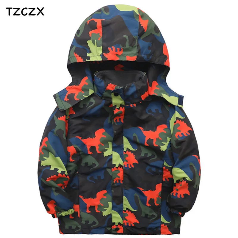 

Куртка для мальчиков верхняя одежда с мультяшным рисунком двухслойная флисовая подкладка детские пальто на весну/осень одежда