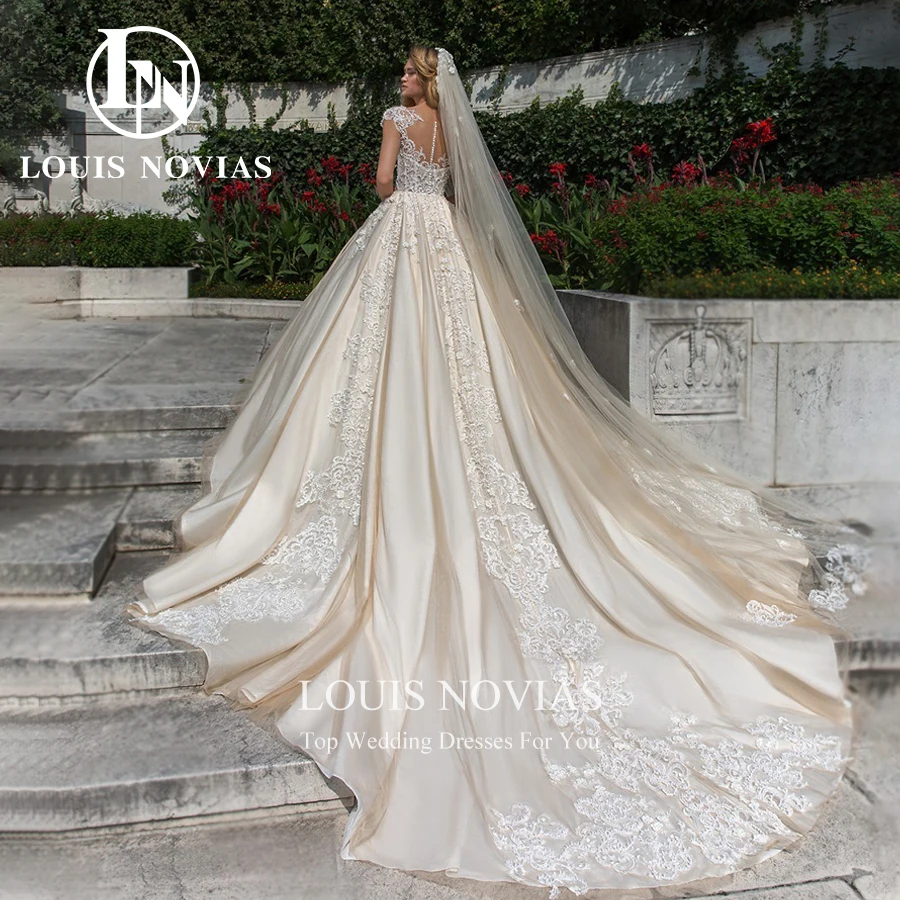 Бальное платье LOUIS NOVIAS свадебное реальные фотографии изысканное невесты с