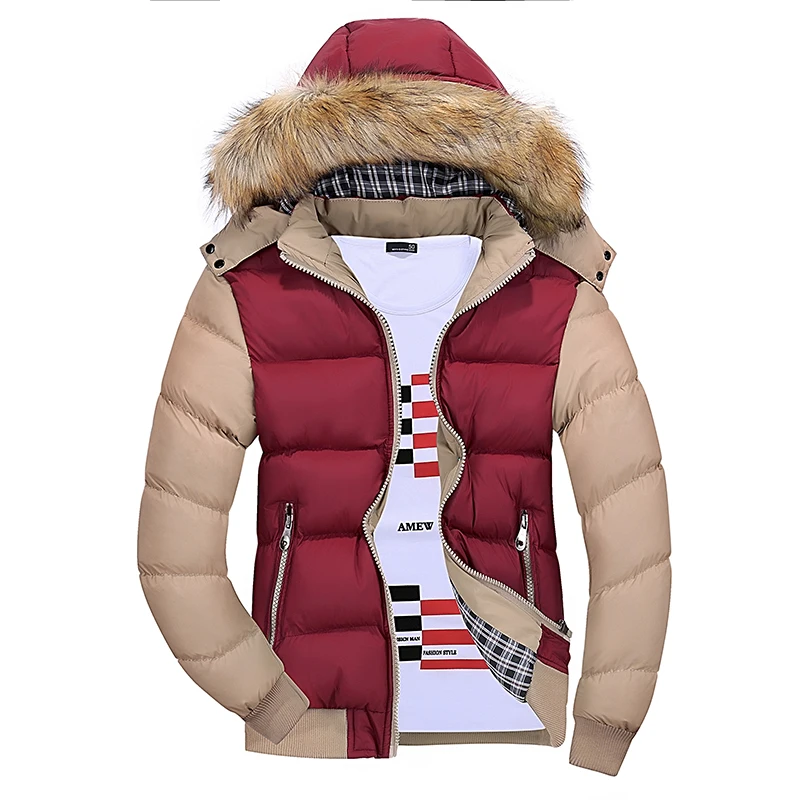 

Cheap wholesale 2019 autumn and winter new products popular fashion leisure hooded winter cotton coat men's coat