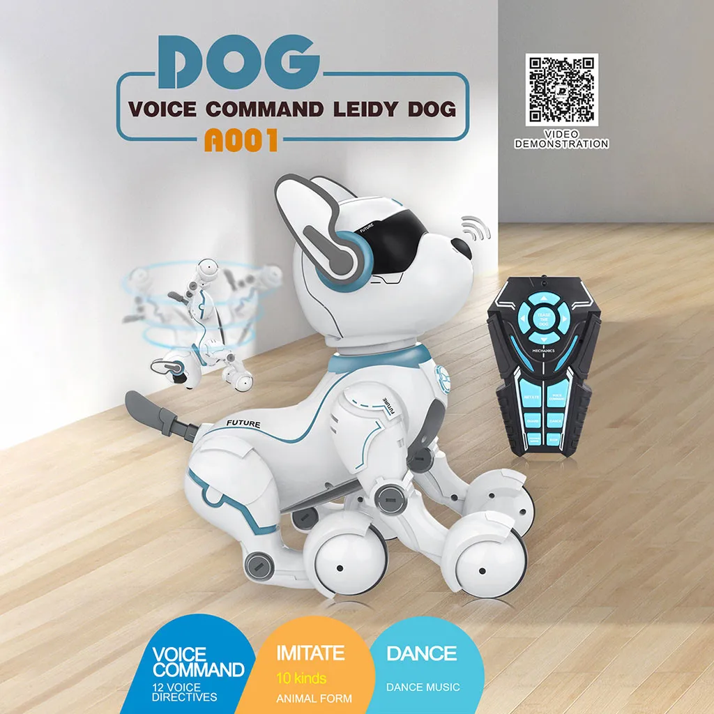 

Elettronico Animale Domestici Robot Voce Del Cane Giocattoli di Telecomando Musica Canzone Giocattolo per I Bambini Giocattoli R