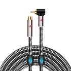 Цифровой коаксиальный экранированный аудиокабель RCA штырь-гнездо для усилителя сабвуфера видеоприемника DVD динамика HDTV удлинительные шнуры