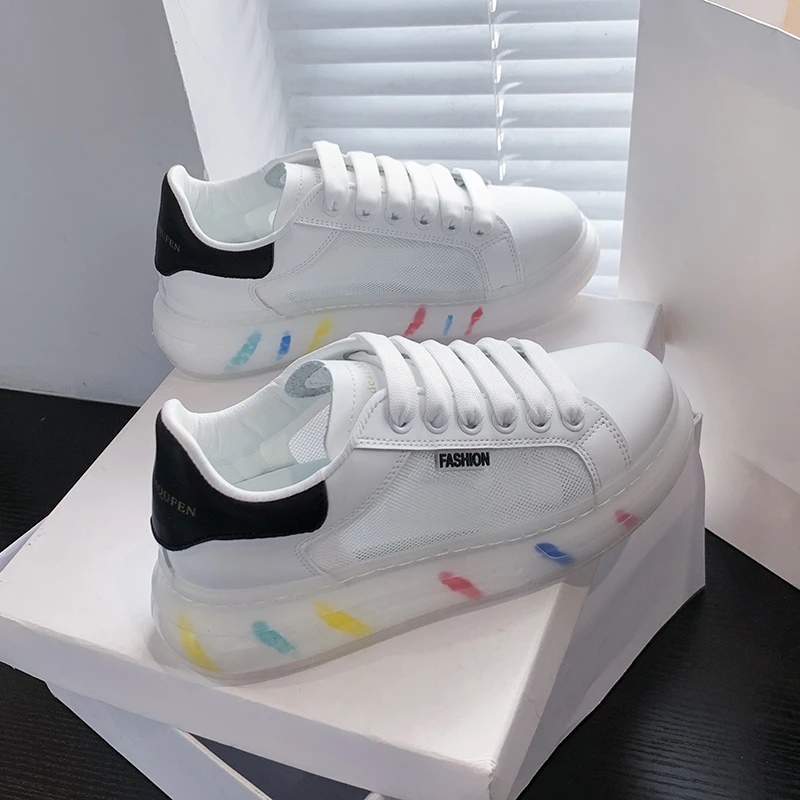 Running Shoes For Women Lace-up Sneakers 2021 Breathable Mesh Female Fitness Gym Sport High Quality Shoes Woman Zapatillas Mujer