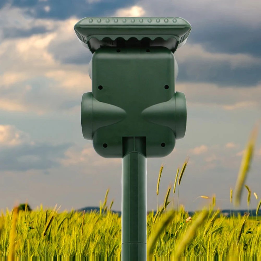 Ультразвуковой репеллент от насекомых на солнечных батареях для сада уличная