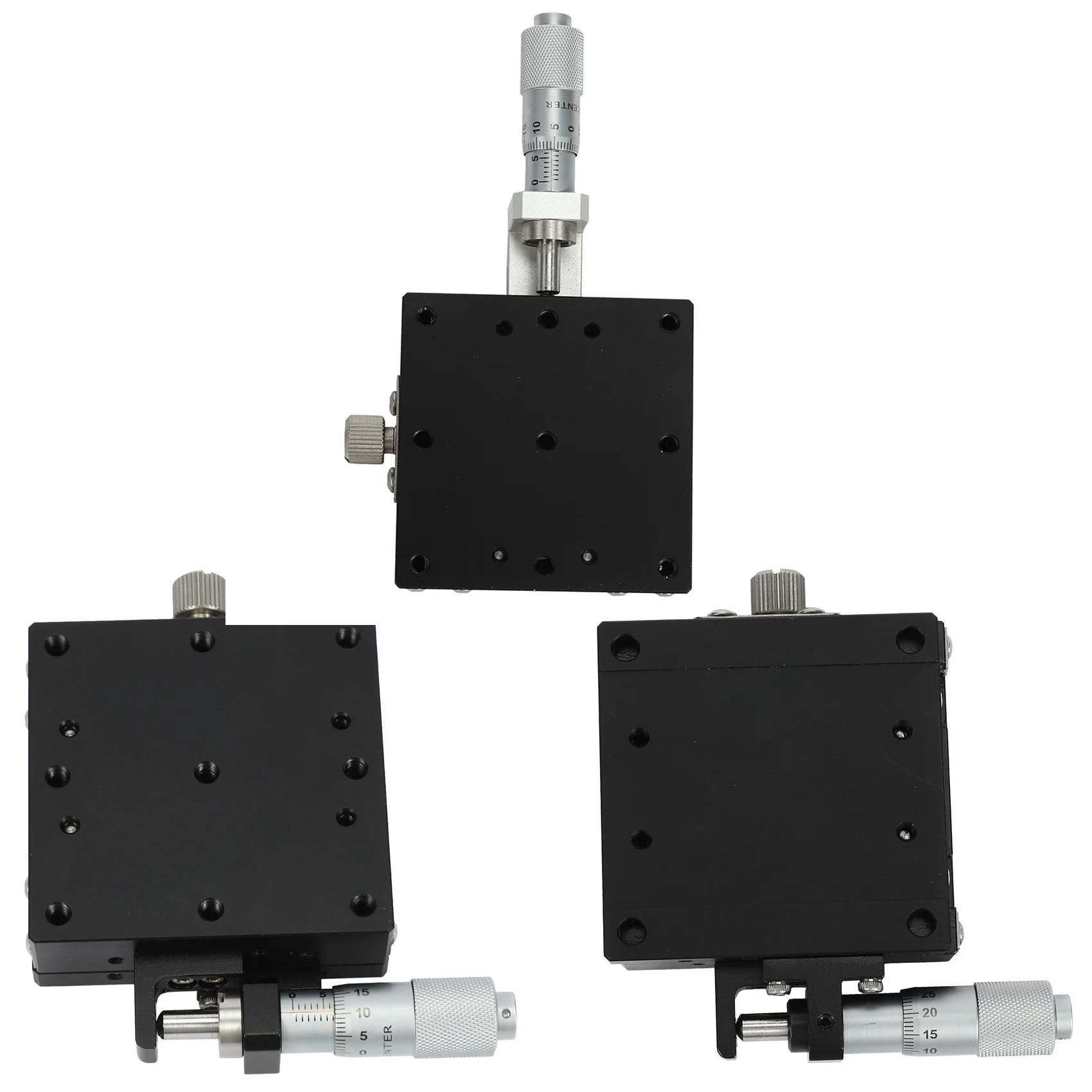 

Promotion! Linear Guides X Axis Knob Micrometer Sliding Stage Guide Rail Type Platform Manual Displacement Sliding Table