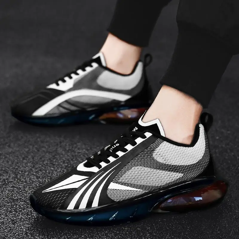 

Plus Size Summer High-soled Men's Sports Shoes Running Man Sport Shoes Men Sneakers Black Athletic Brands Trainers 2021 D-712