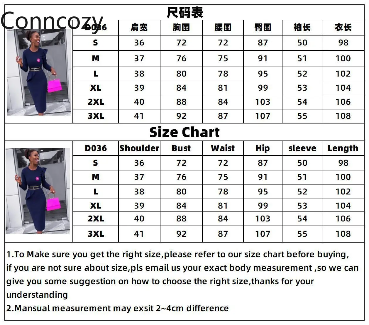 

Fashion Dark Blue Party Elegant Slim Dress African Women Office Work Pencil Midi Dress Long Sleeve Autumn Ruffle Tunic Vestidos