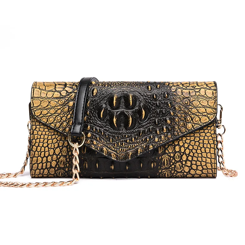 

Clutch bag women's 2021 new crocodile fashion mother bag coin purse ladies shoulder messenger bag tide hair