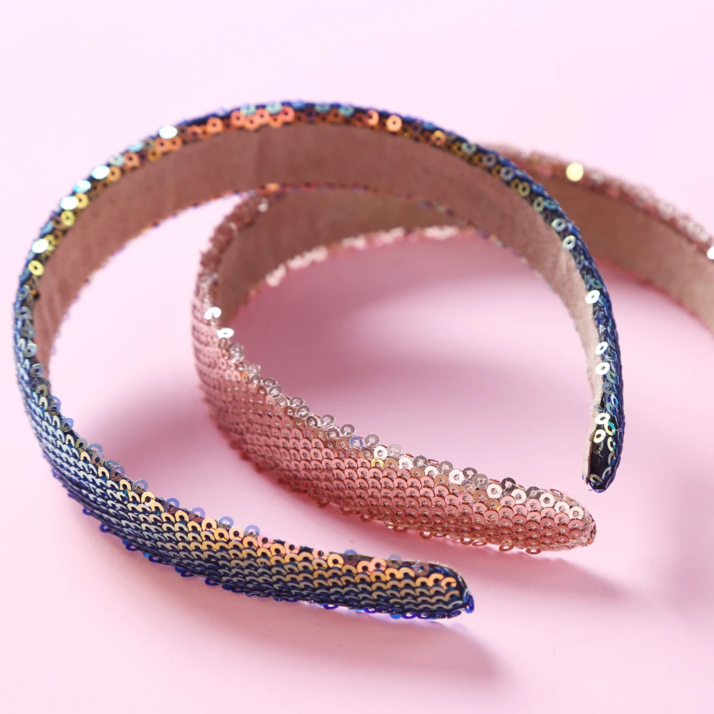 

New Fashion Designer Women Hair Hoop Rhinestone Crystal Headbands for Women 2020 Braided Handmade Elastic Sequin Headband Women