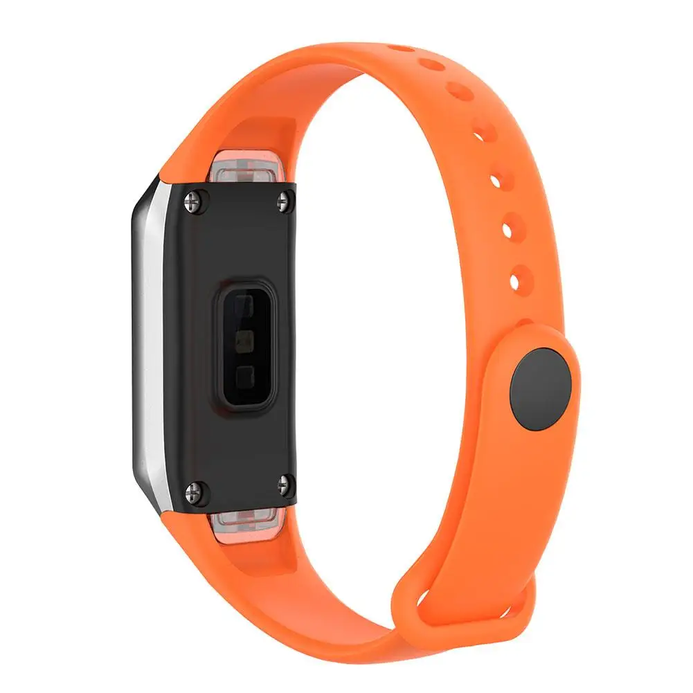 Orange Сменный ремешок для браслета для samsung Galaxy Fit SM-R370 многоцветные силиконовые ремешки для часов - Цвет ремешка: Orange