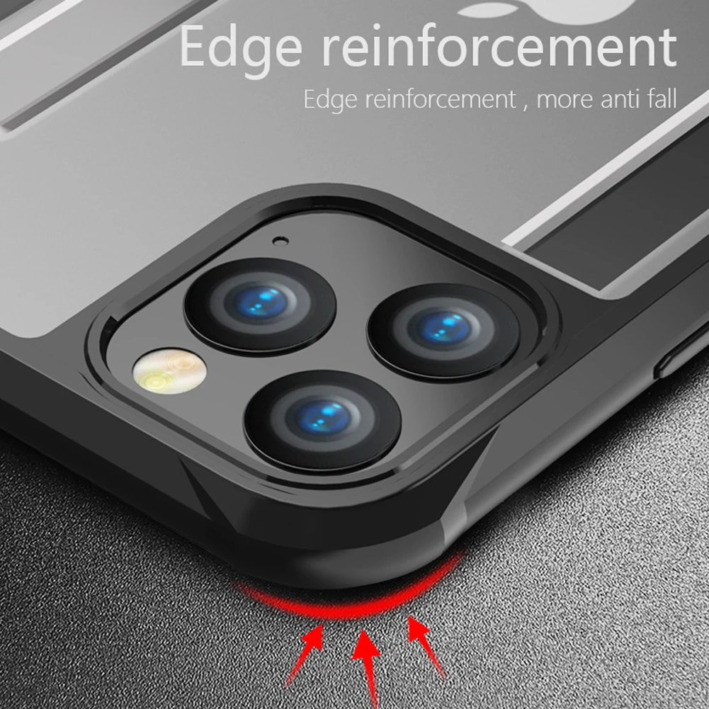 Роскошный ультра тонкий панцирь чехол для iPhone 11 Pro Max 2019 гибридный Чехол Прочный