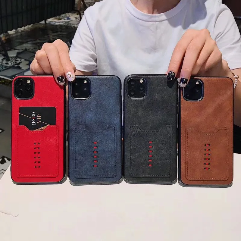 Новое поступление модный кожаный чехол для iPhone11proMax XR XS MAX функциональный