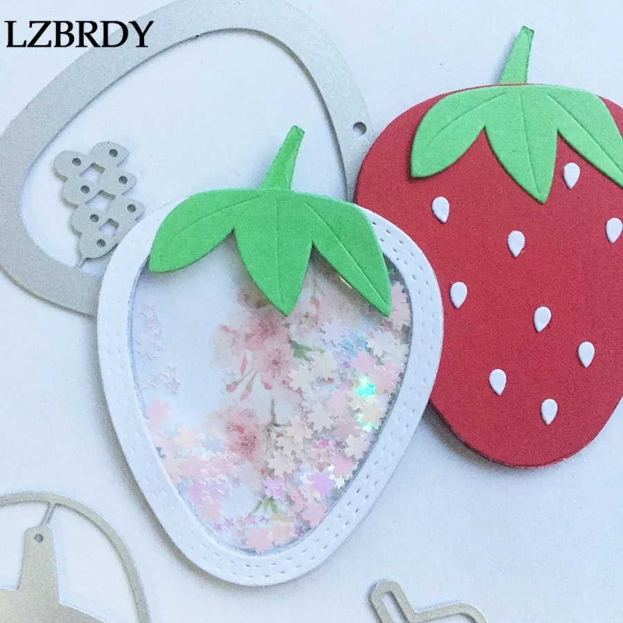 1 упаковка шейкер для тиснения клубничных листьев металлические режущие штампы