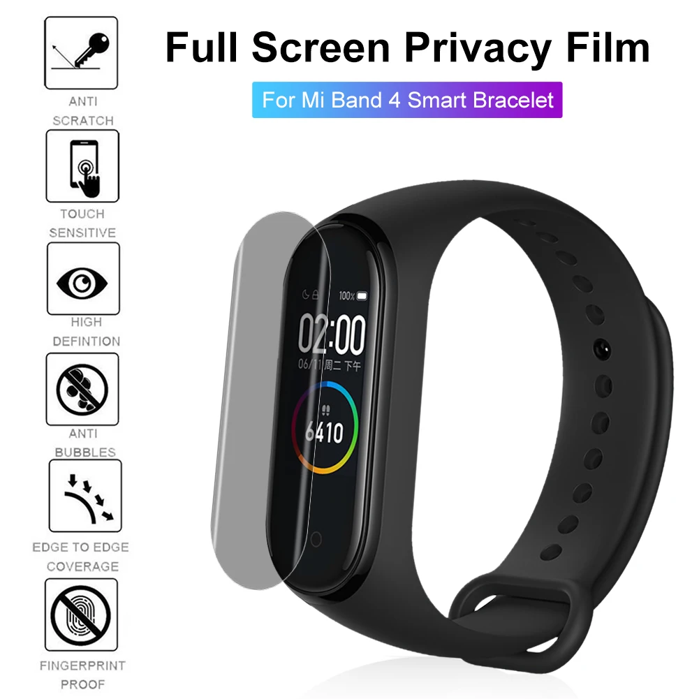 Водонепроницаемая Гидрогелевая Защитная пленка для Xiaomi Mi Band 4 защитная пленка полноэкранная проницаемая пленка HD Explosion