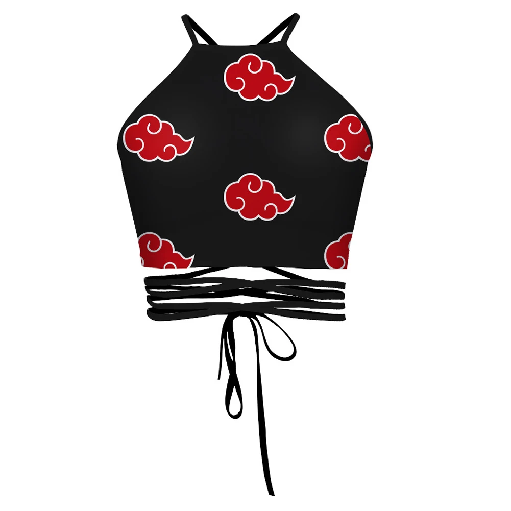 Кроп Топ женский с принтом повседневный стильный топ для косплея праздничная