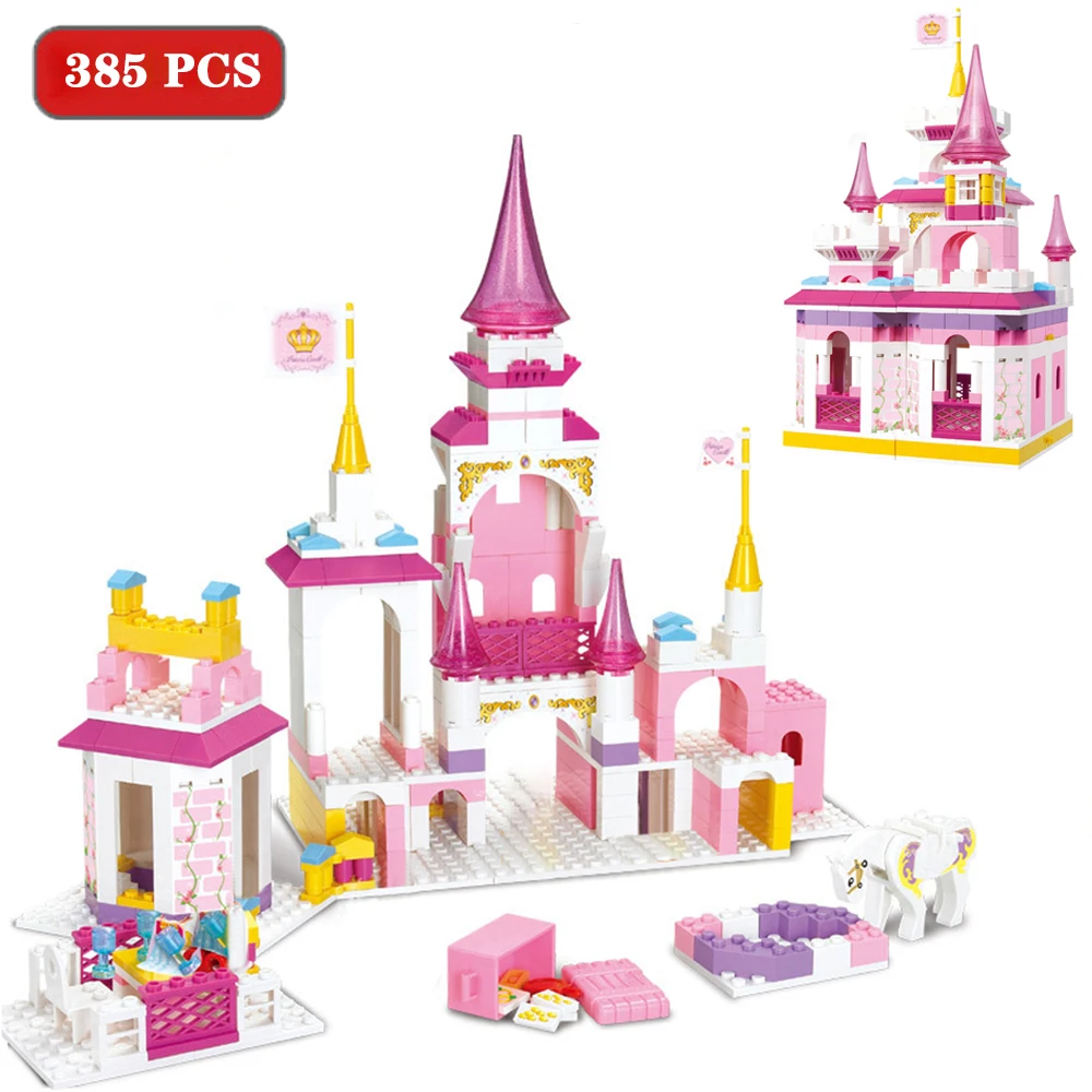 

Строительные блоки новый город серия Розовая мечта дом подруги принцессы Романтический замок мечты для детей развивающая совместимая игру...