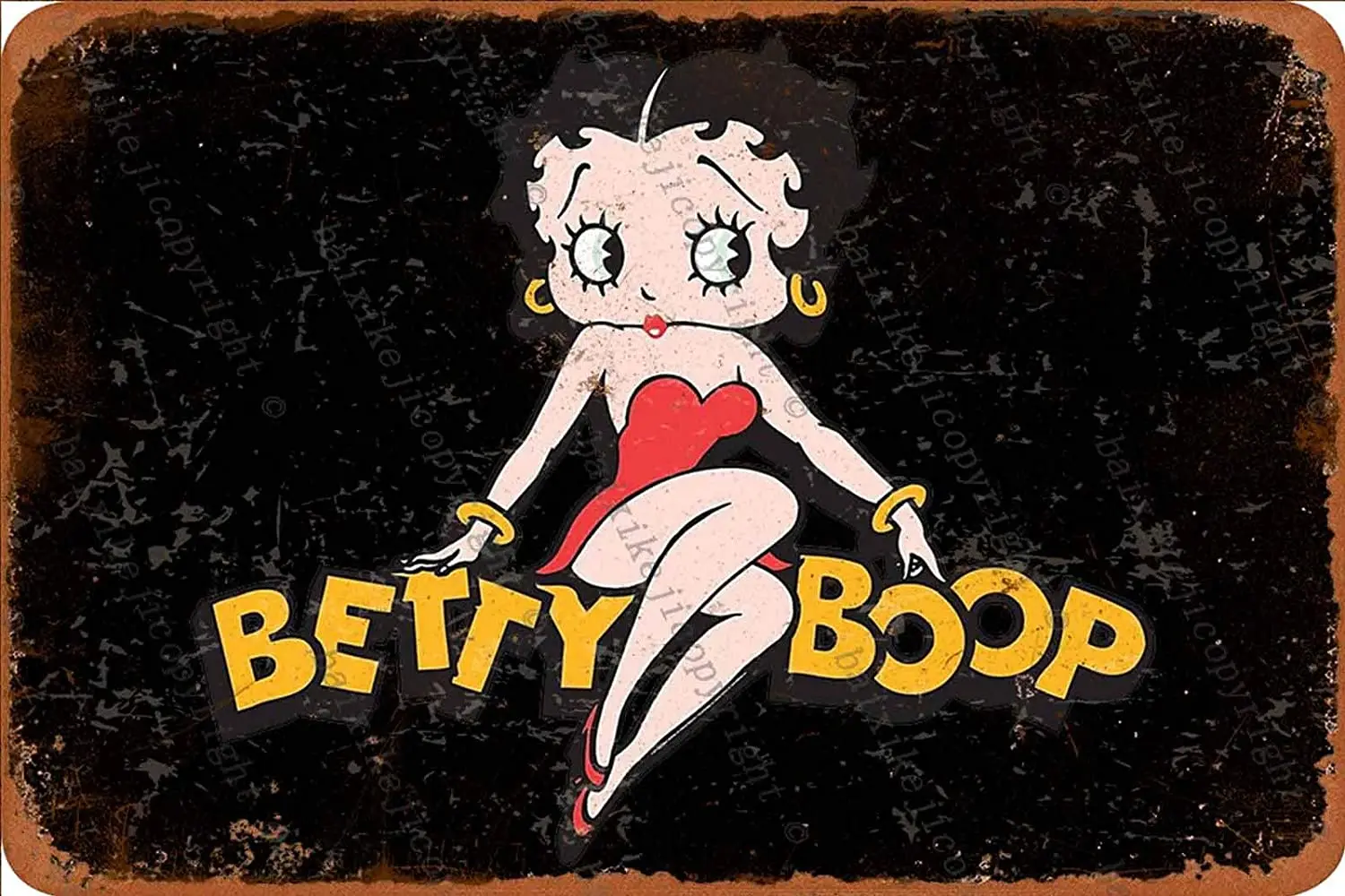

Betty Boop Tin Sign Vintage Metal Sign Poster Home Wall Decor Cafe Bar Pub Club Gift
