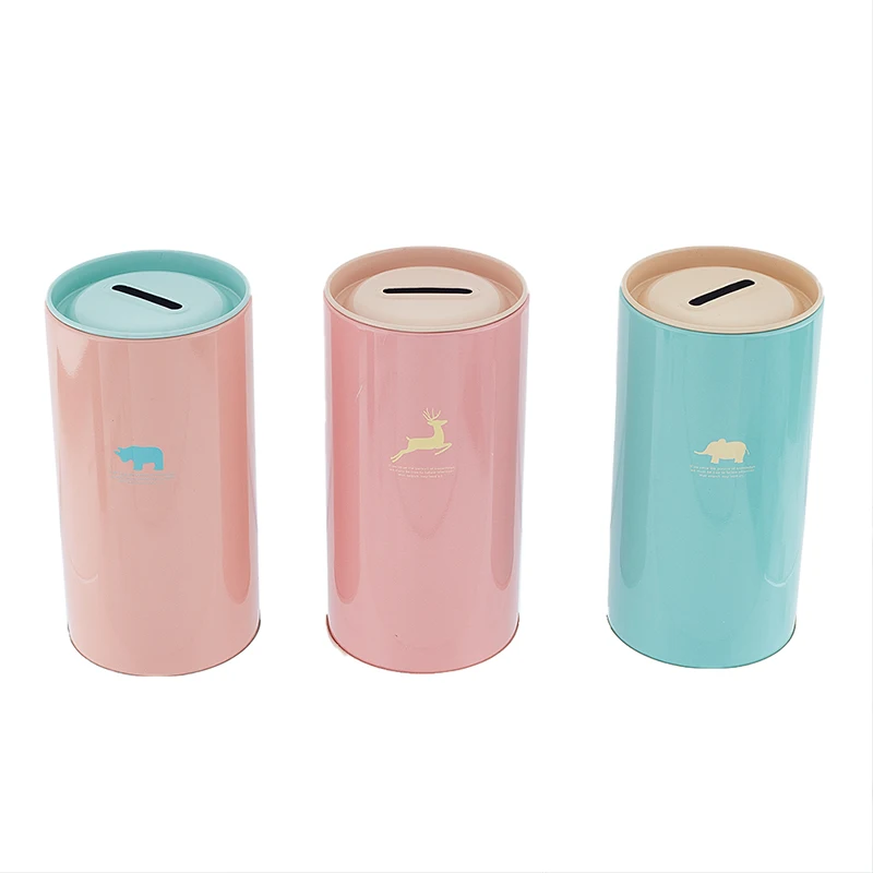 

1pc Animal Candy Color Piggy Bank Metal Piggy Bank Cute Sundries Cans Storage Cans Gift Cans Home Decor