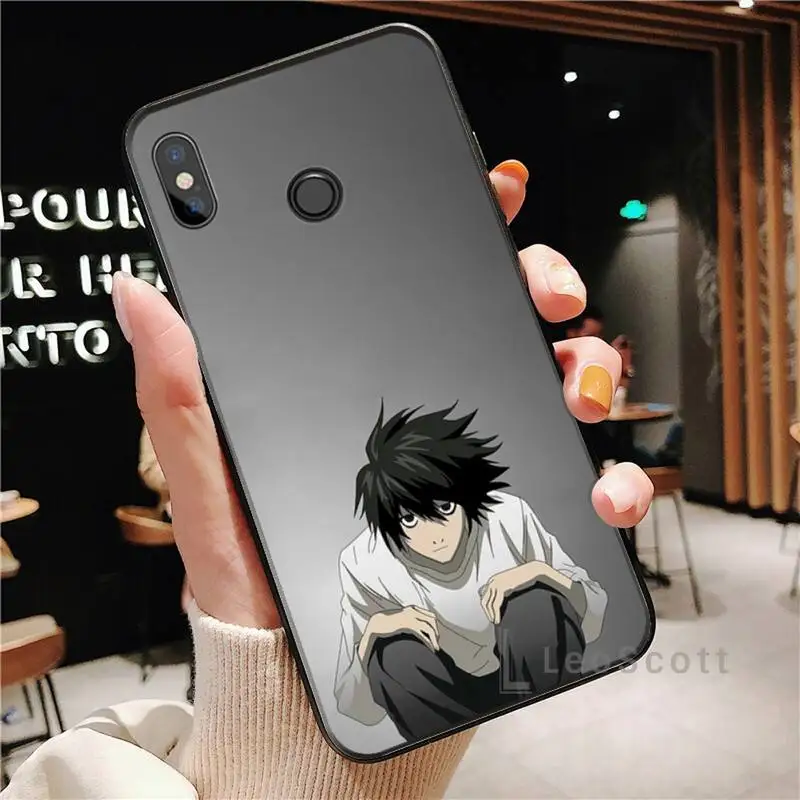 

Death Note anime manga LLawliet Phone Case For Xiaomi Redmi Note 4 4x 5 6 7 8 pro S2 PLUS 6A PRO