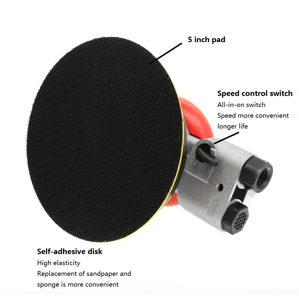 5 &quotдюймовая пневматическая шлифовальная машина двойного действия