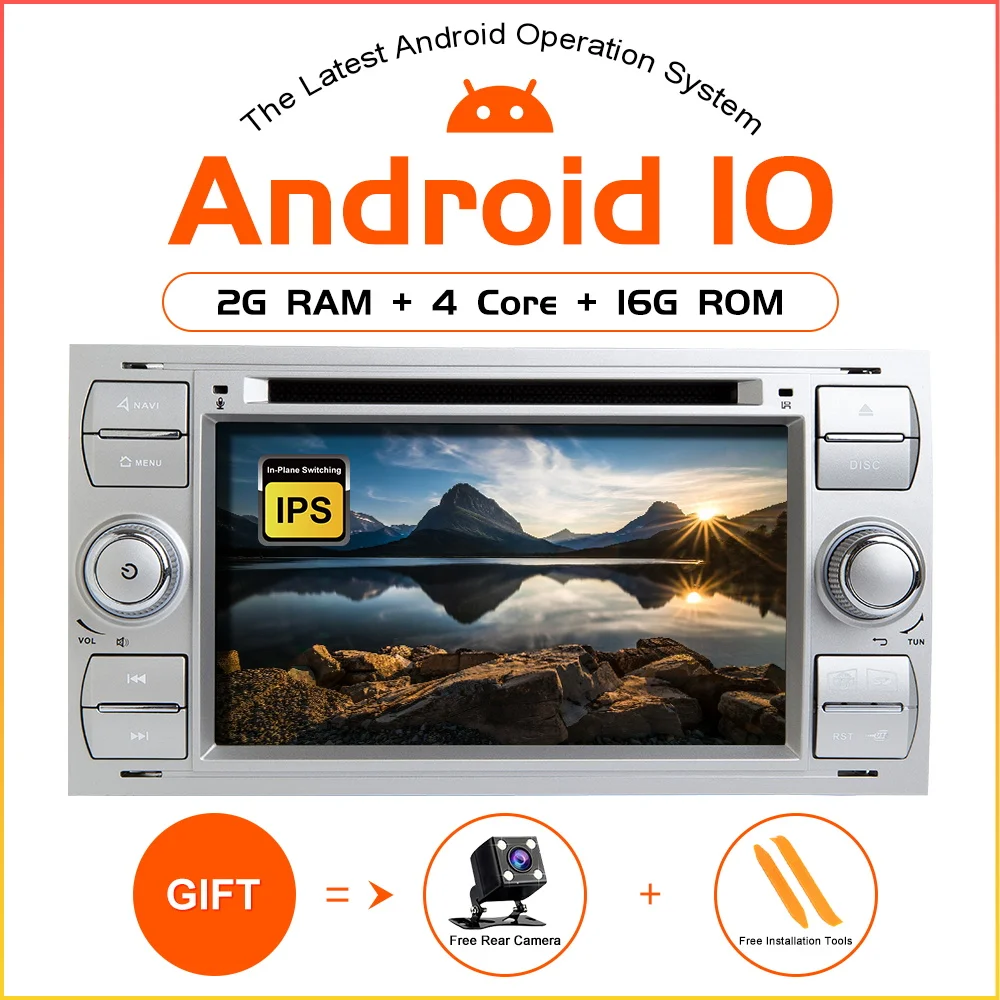 Автомобильный DVD плеер ZLTOOPAI Android 10 для Ford Focus Mondeo S Max C Galaxy GPS радио мультимедийный