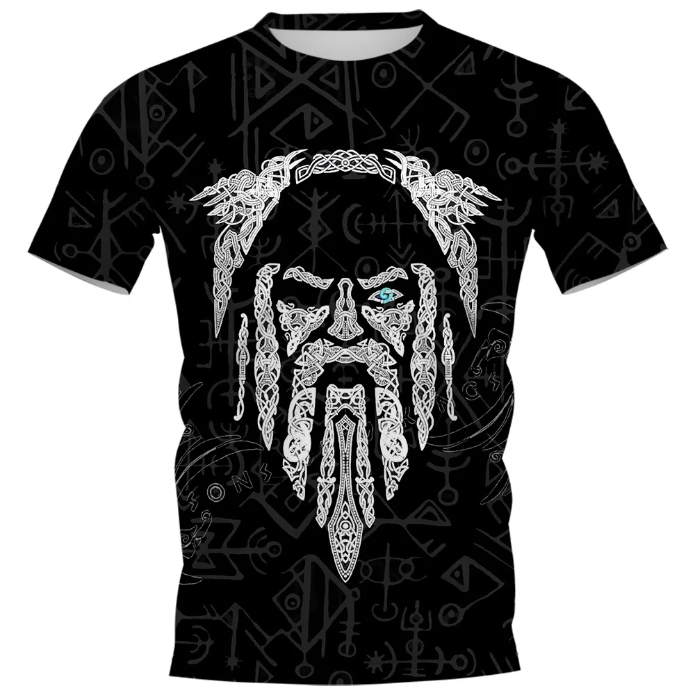 

CLOOCL Newest Viking Tattoo Viking God of War T-Shirts 3D Print Casual Hip Hop Tees Harajuku Fashion Round Neck Pullovers Tops