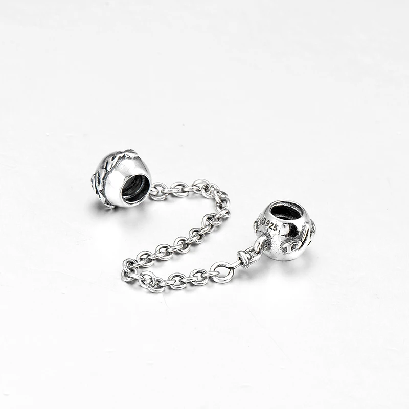 Круглые бусины-зажимы из серебра 925 пробы с буквенным узором | Украшения и