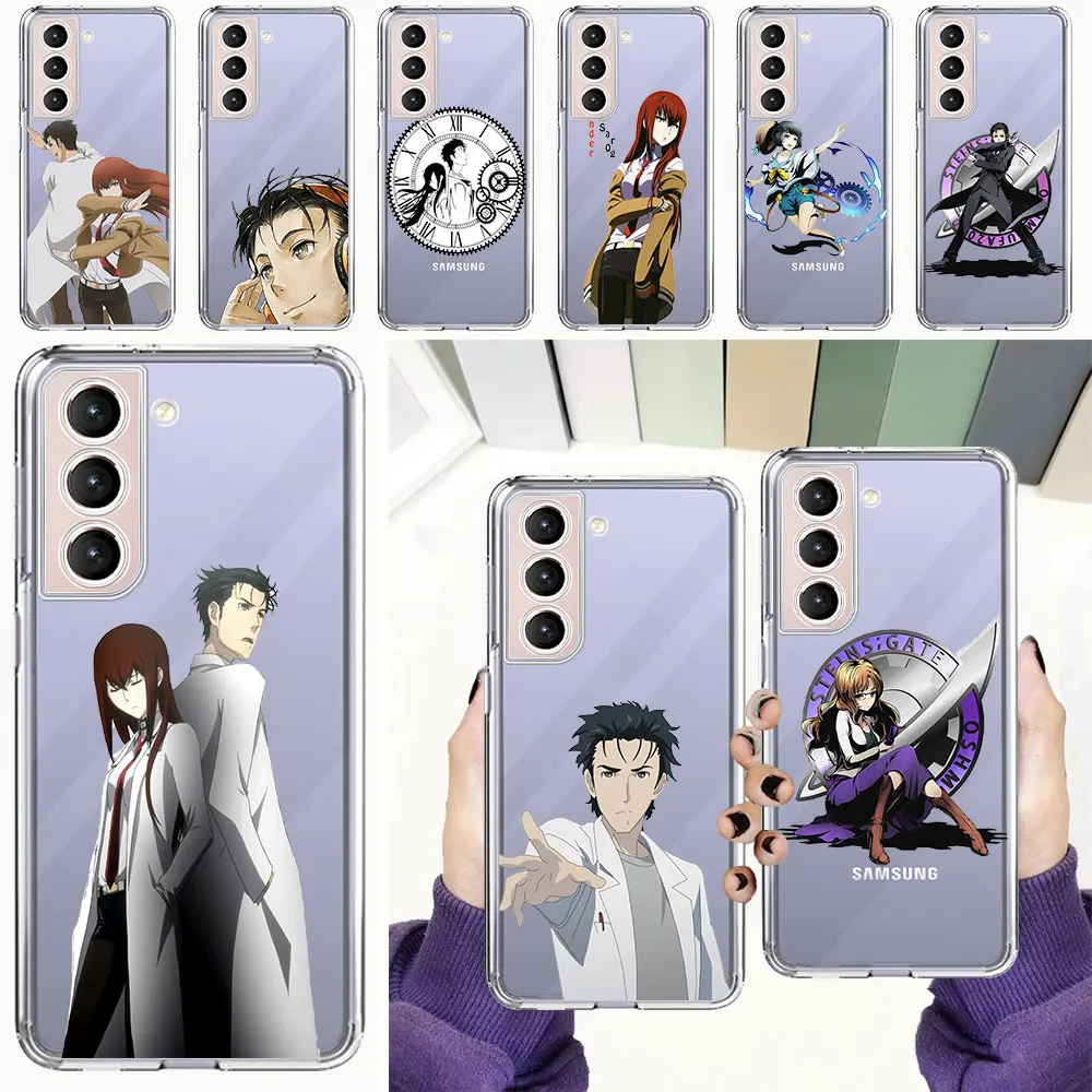 

Steins Gate Okabe Anime Manga Phone Case For Samsung Galaxy S20 FE S21 S10 Plus S10E Note 20 Ultra 10 Lite M31 Soft Clear Cover