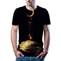cool ice fire 3d graphic t shirt best mens oversized t shirt breathable comfortable mens clothing summer mainstream short slee