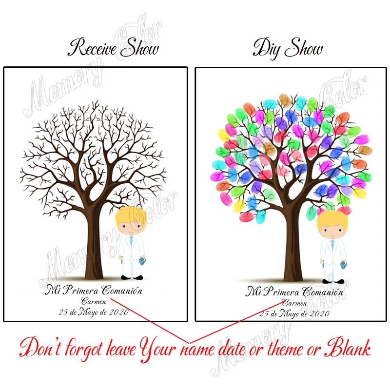 Индивидуальная Гостевая книга для причастия с именем на заказ датой отпечатков